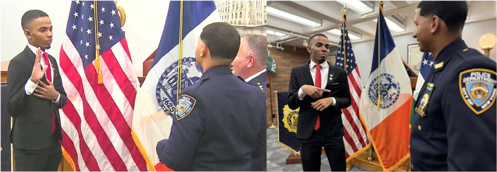 Estudiante dominicano sordo reclutado por el NYPD