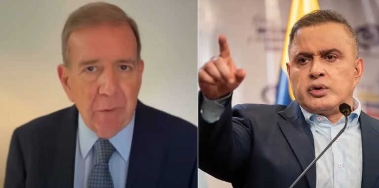 Edmundo-Gonzalez-Urrutia-y-el-fiscal-general-de-Venezuela-Tarek-William-Saab