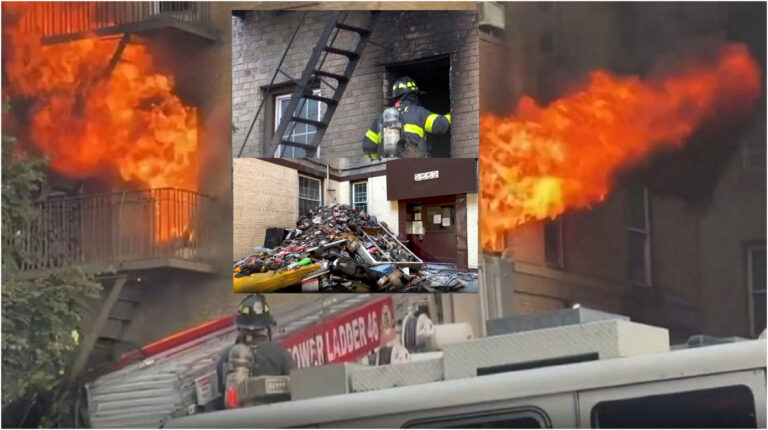 Arrasador fuego deja nueve heridos