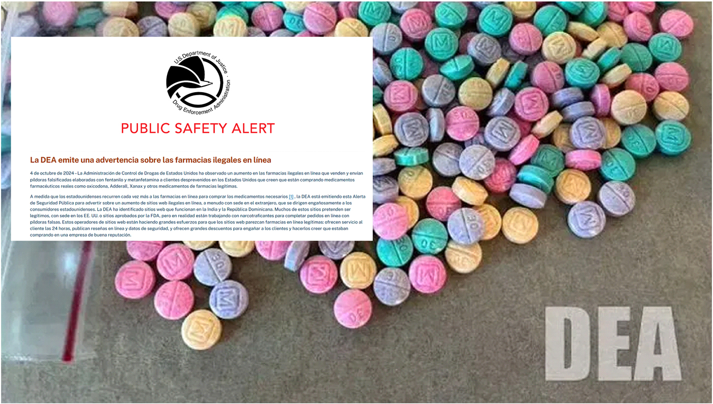 La DEA alerta aumento de ventas en internet