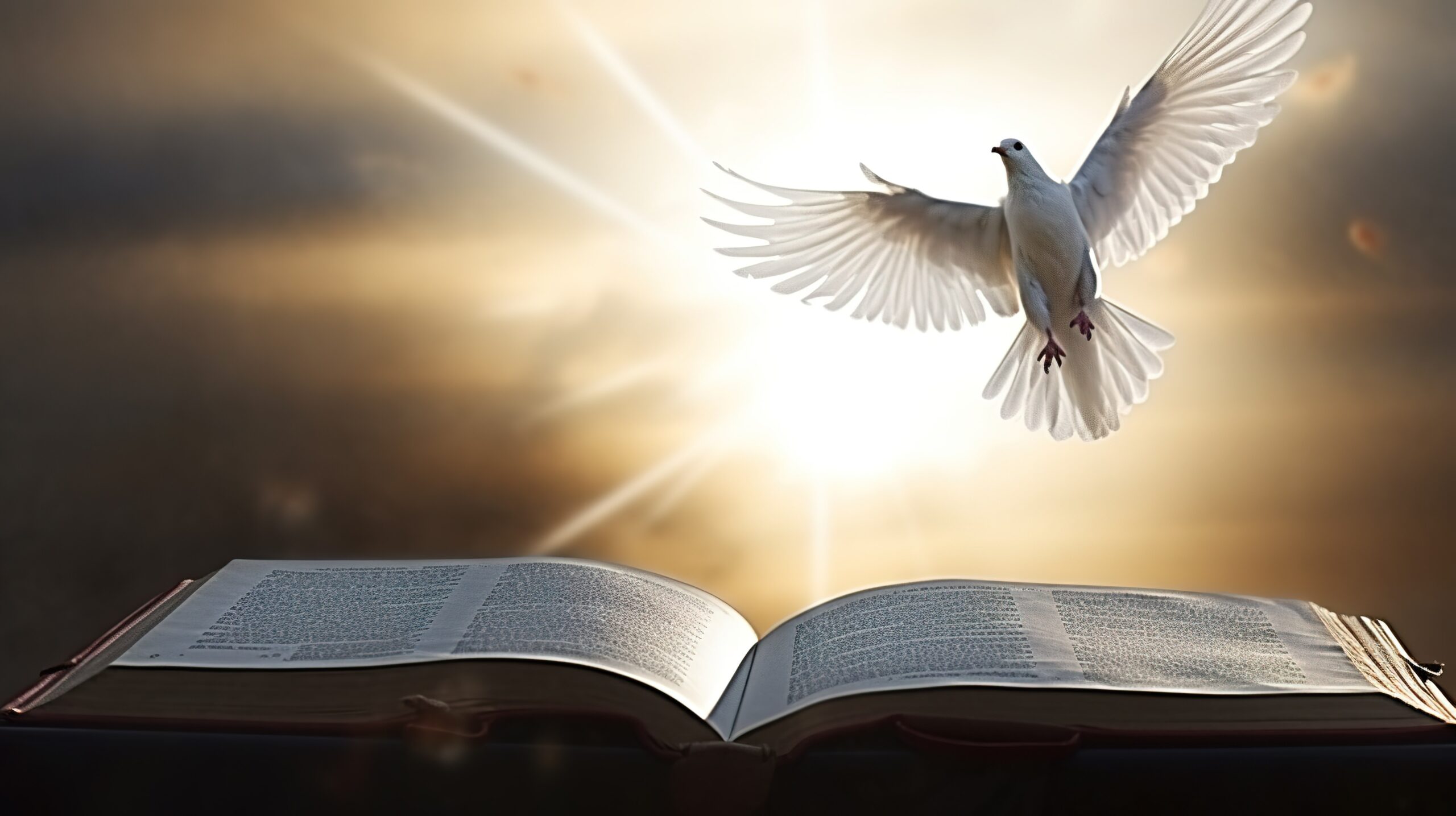 —Pngtree—a dove over the bible_12759095