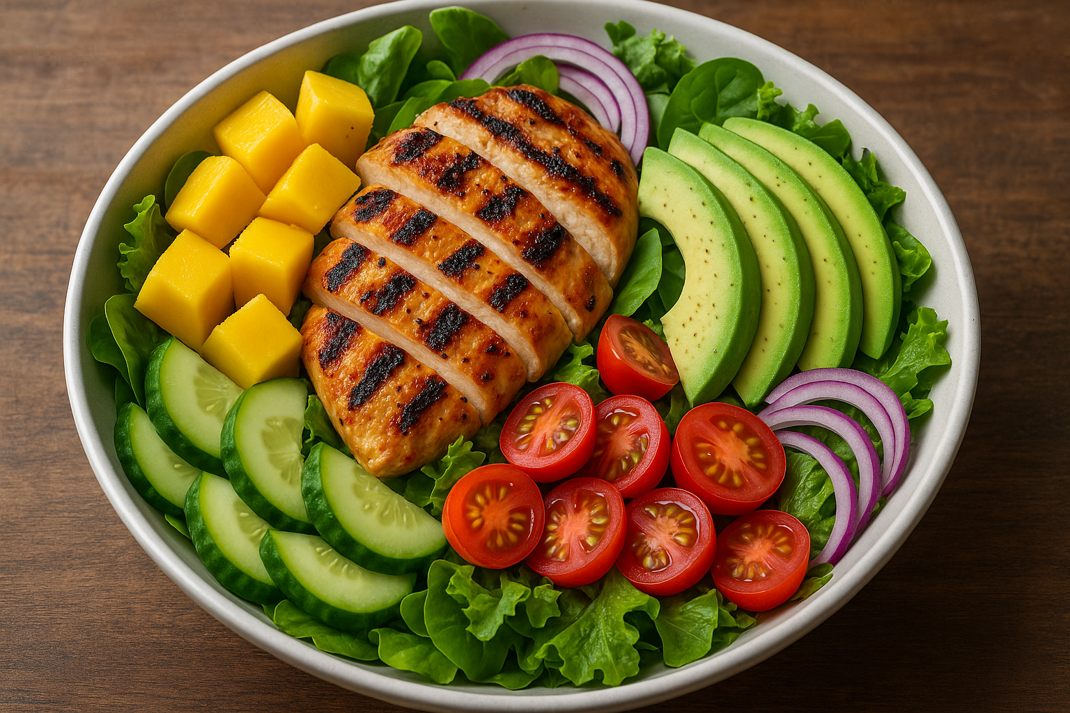 20250502_1351_Ensalada Tropical de Pollo_simple_compose_01jt91wjfkfcvrp5d6ccb4kczs